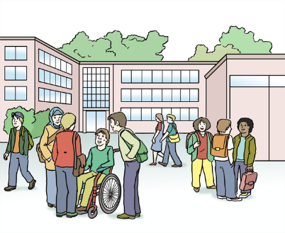 besondere Schulen für Menschen mit Behinderungen und ohne Behinderung